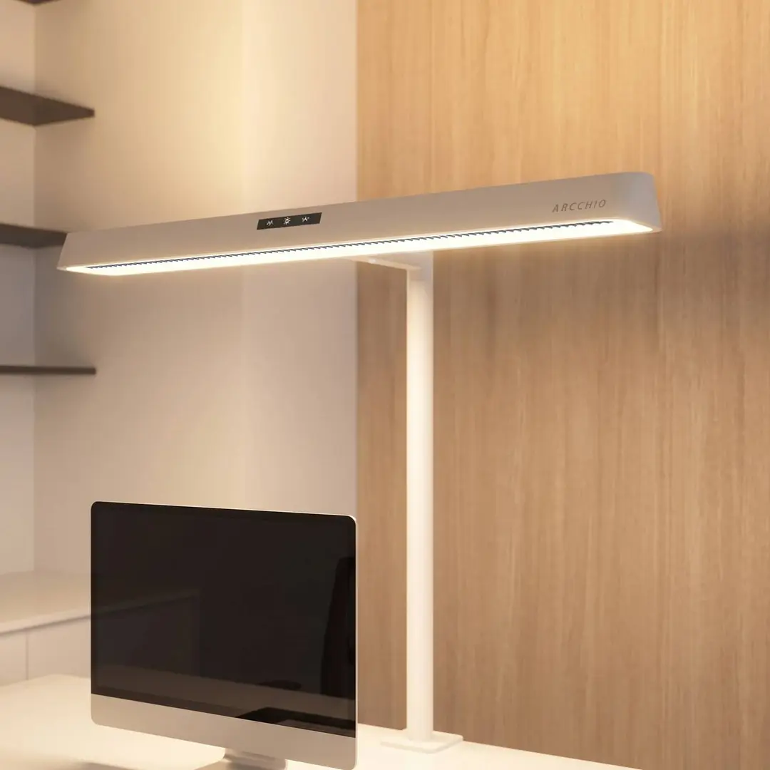 Arcchio LED-Klemmlampe Shax, weiß, Sensor, dimmbar, 4.000 K