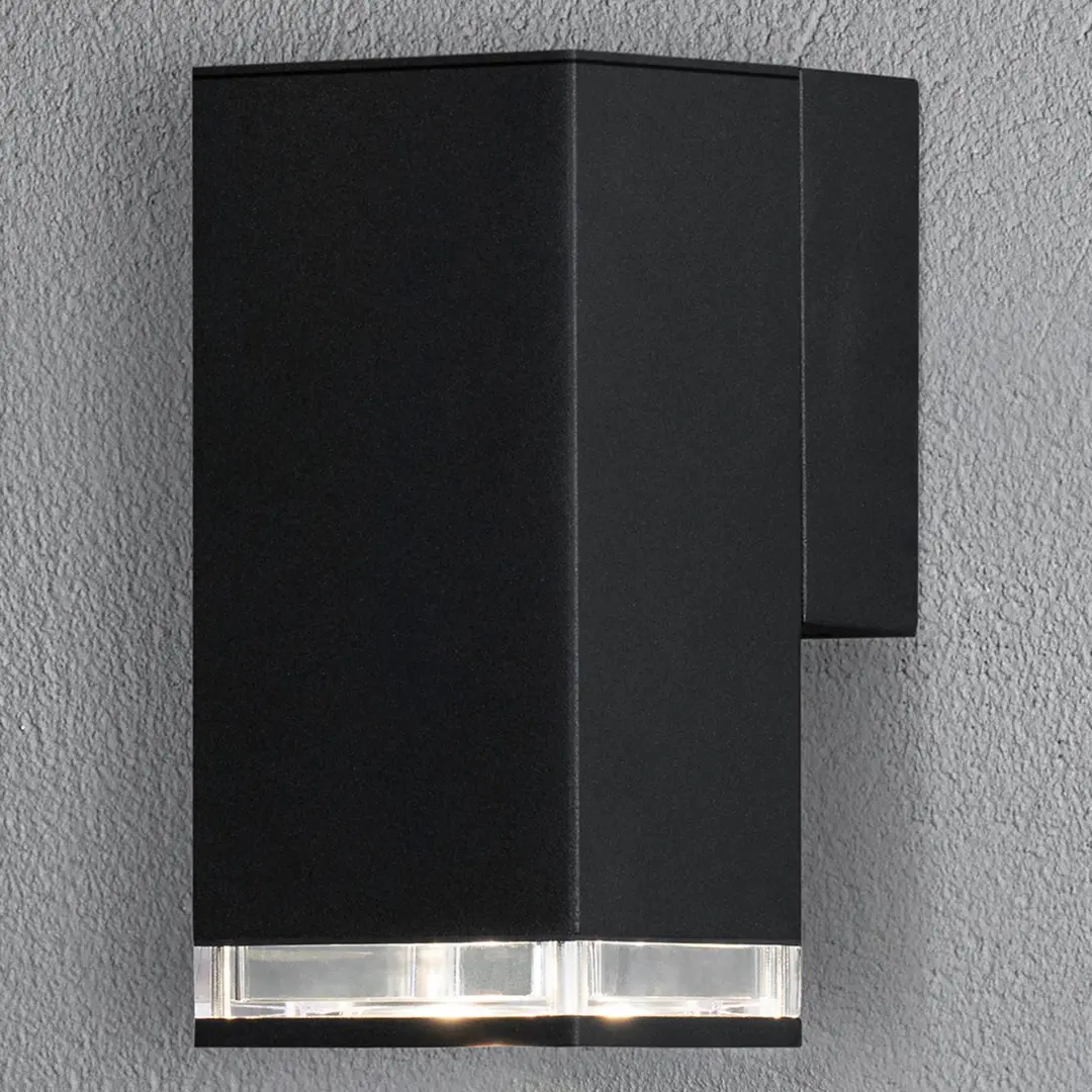 Konstsmide Außenwandleuchte Pollux Downlight 16,5cm, schwarz