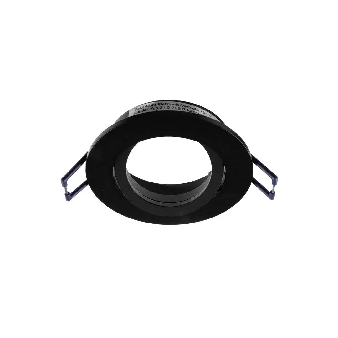Deko-Light Deckeneinbauleuchte Samsola, schwarz, Ø 8 cm, Metall
