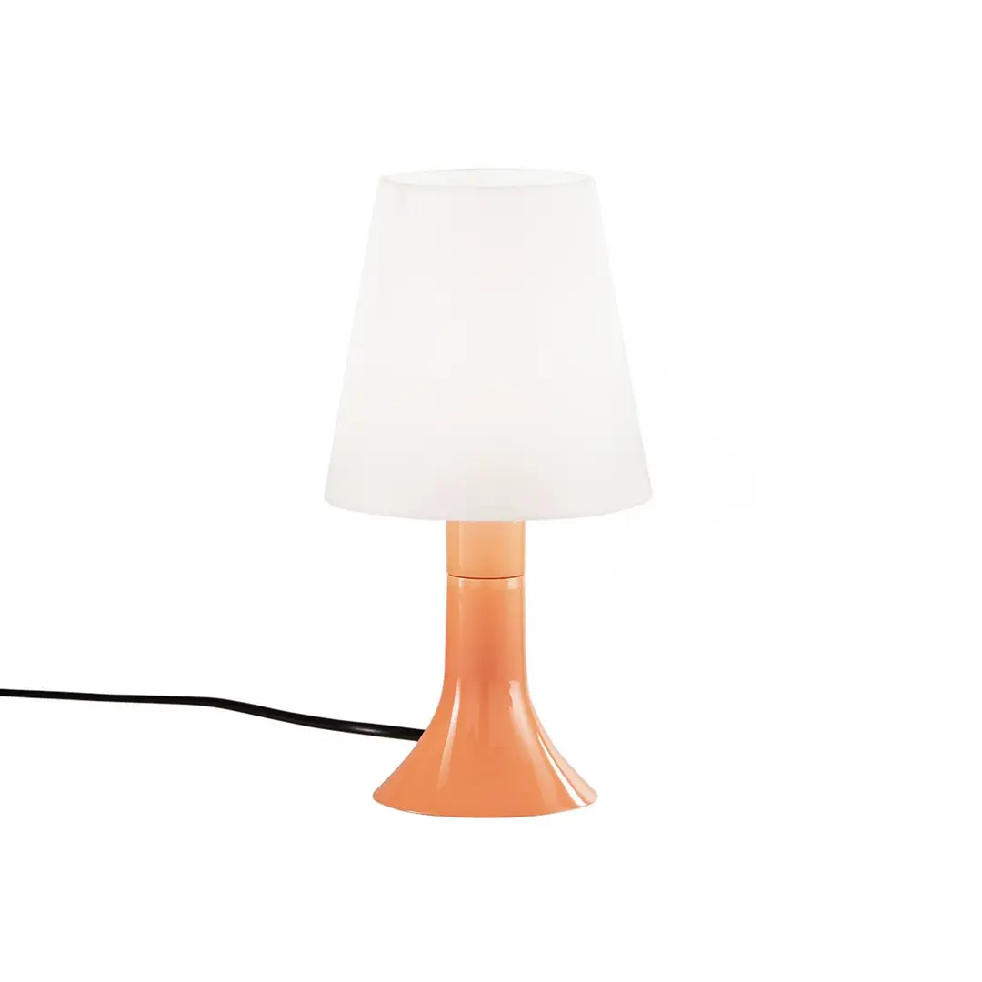 Luce Ambiente Design Tischlampe BINGO Lumetto, orange/weiß, 24,5 cm, Kunststoff