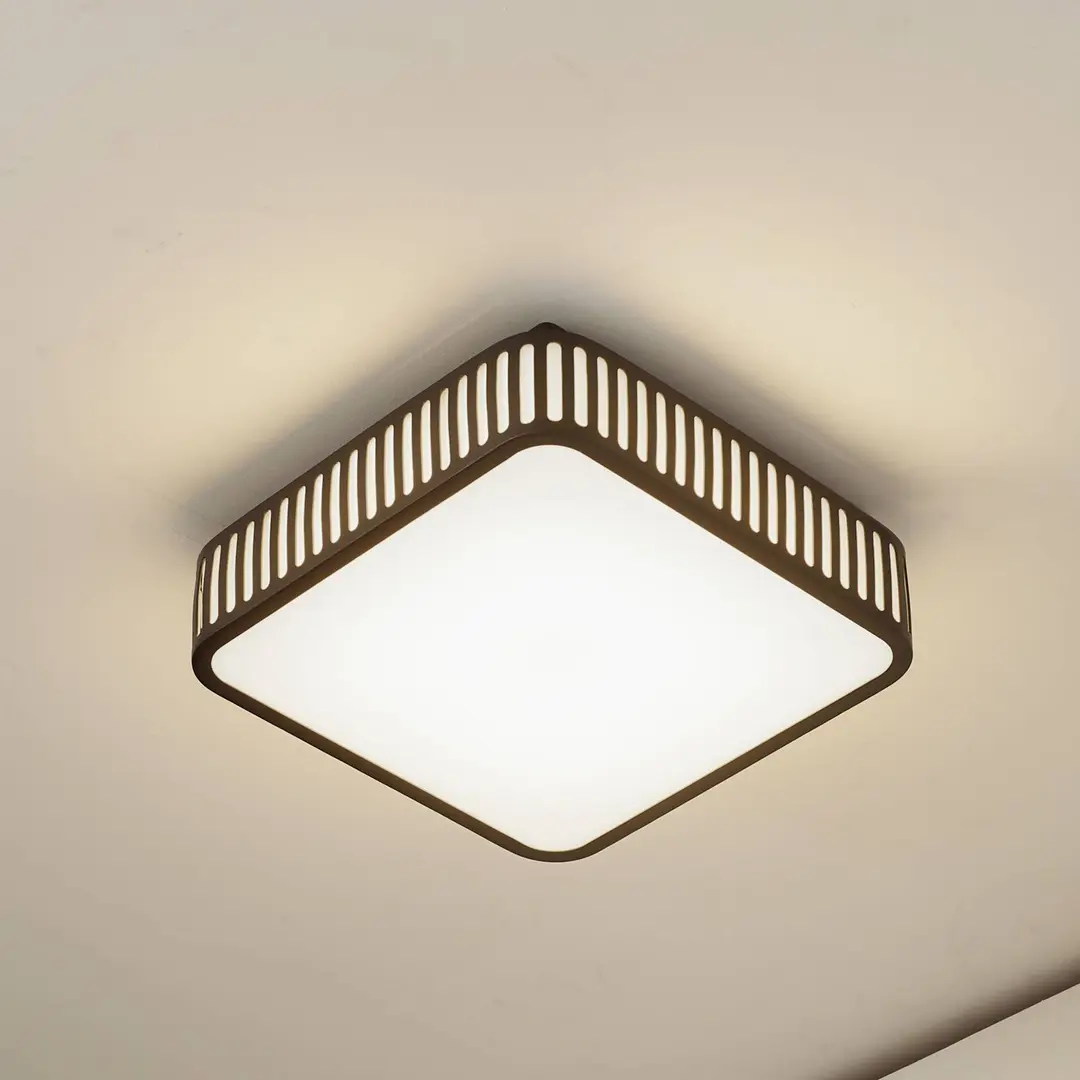 Lindby LED-Außendeckenleuchte Lurinda, 26 cm schwarz, IP44
