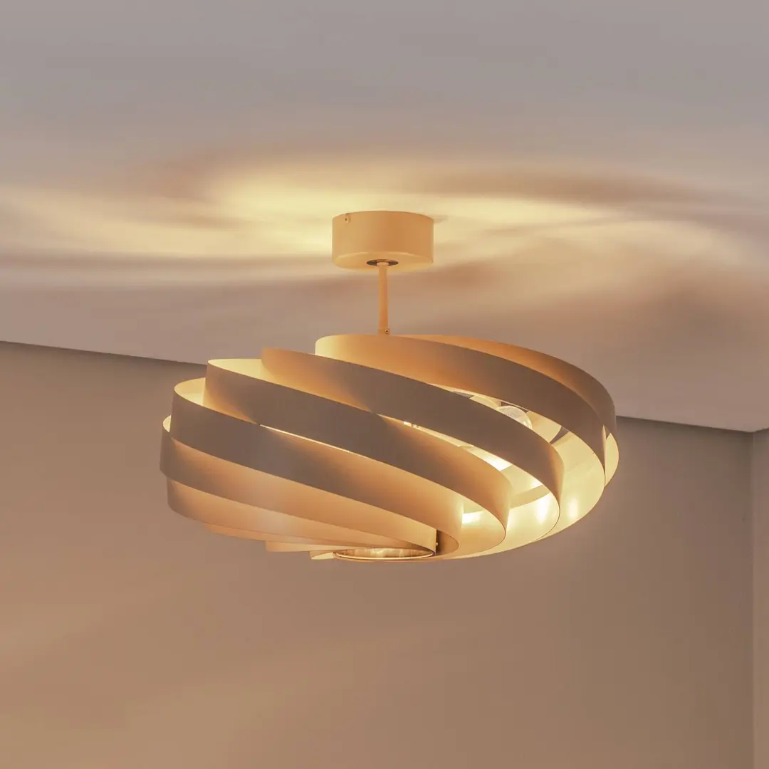 Domiluce Deckenleuchte Vento, beige, Ø 60 cm