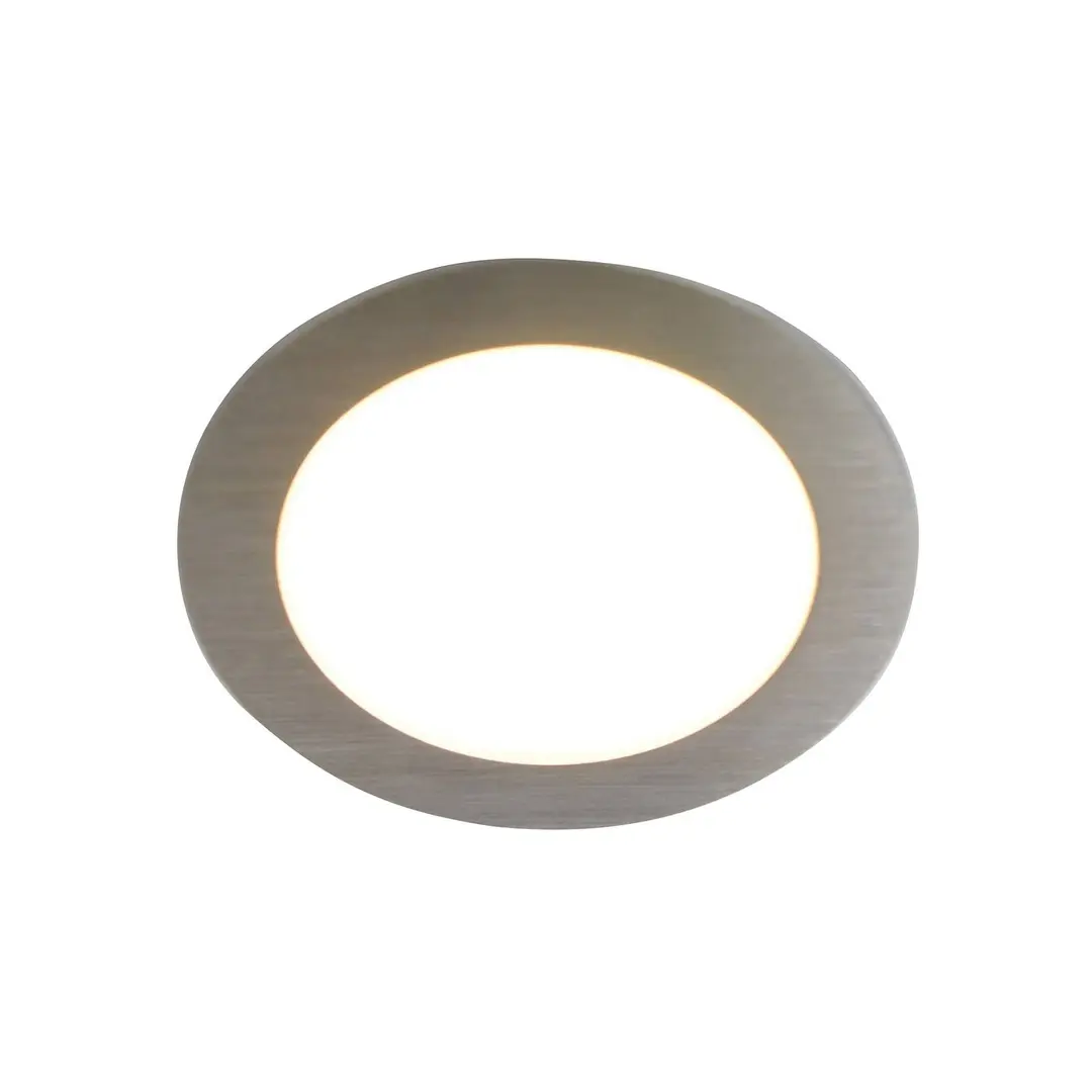 Hera LED-Möbeleinbaulampe FAR 58 stahl 3x-Set 3W 3.000K