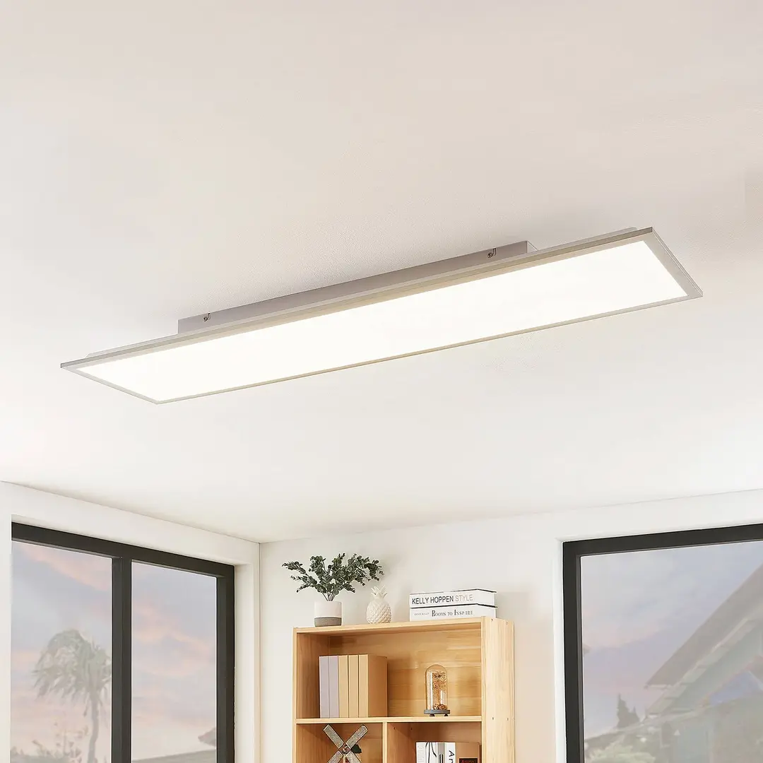 Lindby LED-Panel Stenley, CCT, 120 cm x 30 cm, dimmbar