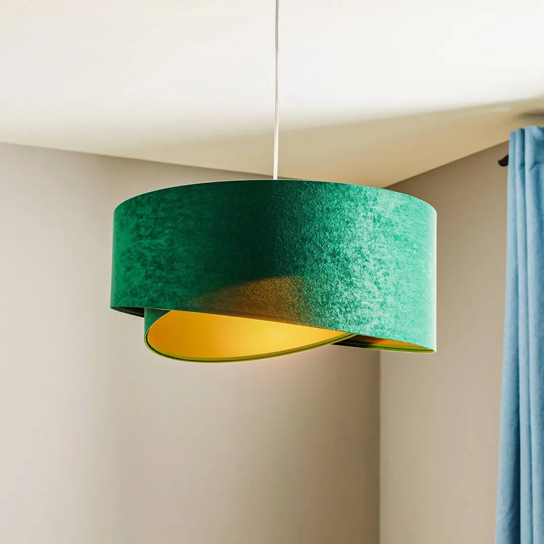 Maco Design Hängeleuchte Vivien, zweifarbig, grün/gold