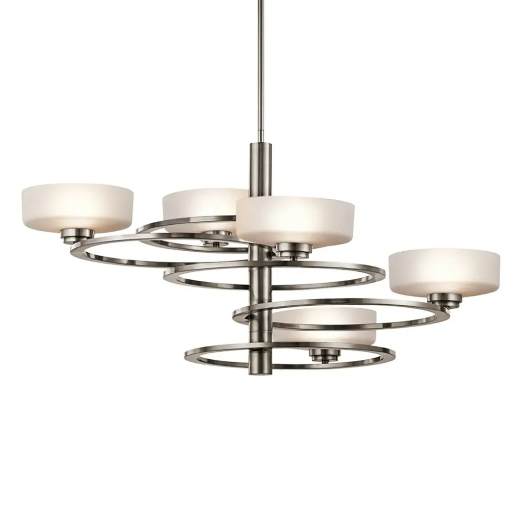 KICHLER LED-Hängelampe Aleeka 5-flammig, Höhe 43,8 cm