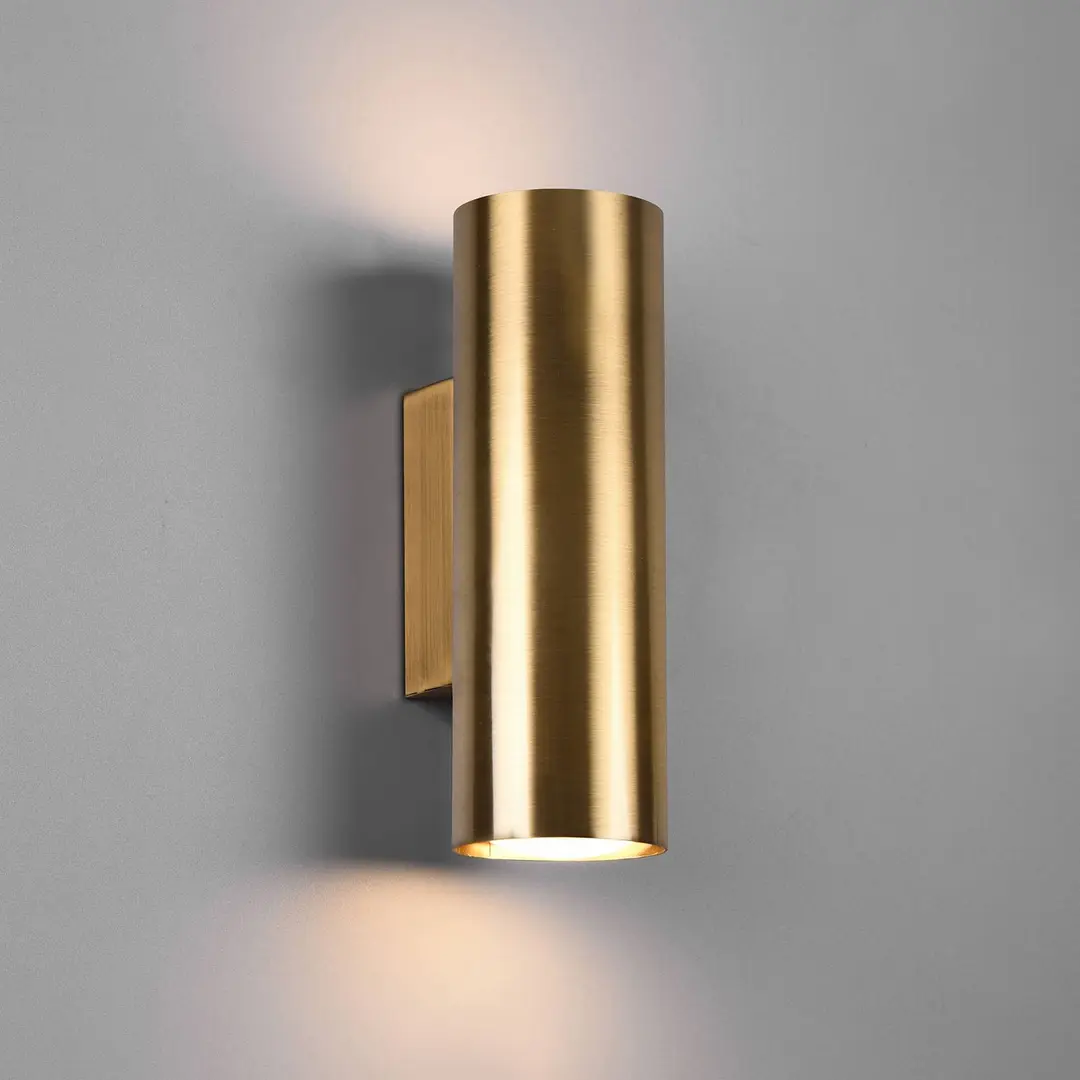Trio Lighting Wandleuchte Marley, altmessing, Up & Down