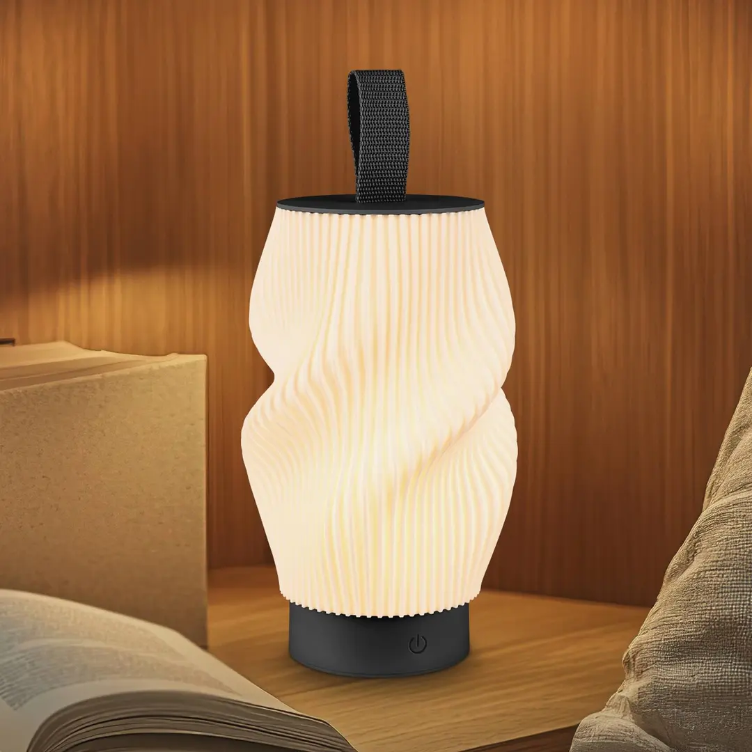 Briloner LED-Akku-Tischlampe Brilo unplugged Tubi, schwarz/weiß, IP44