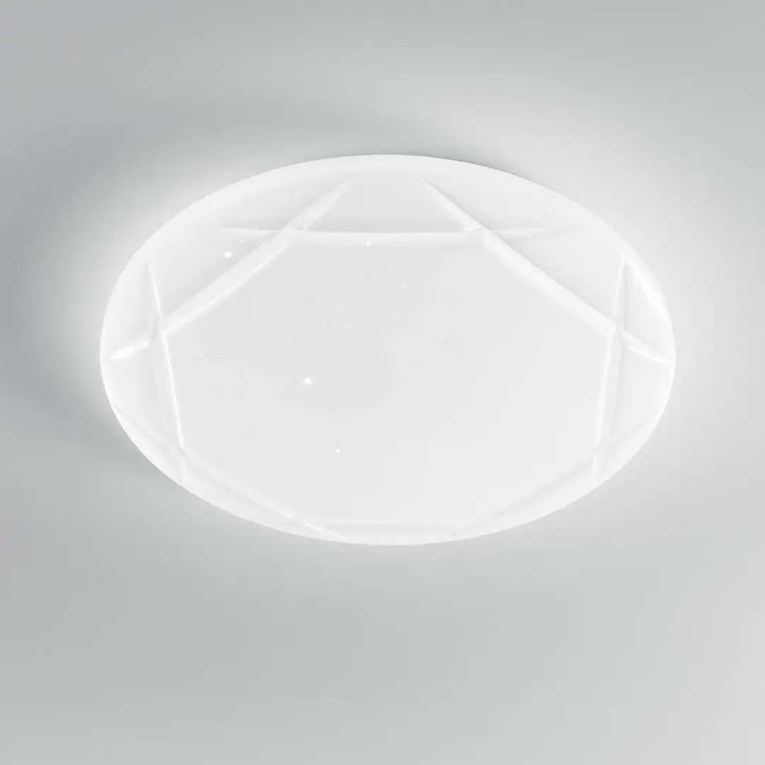 F.A.N. Europe LED-Deckenlampe Elixir, Ø 50 cm, weiß, Kunststoff, CCT
