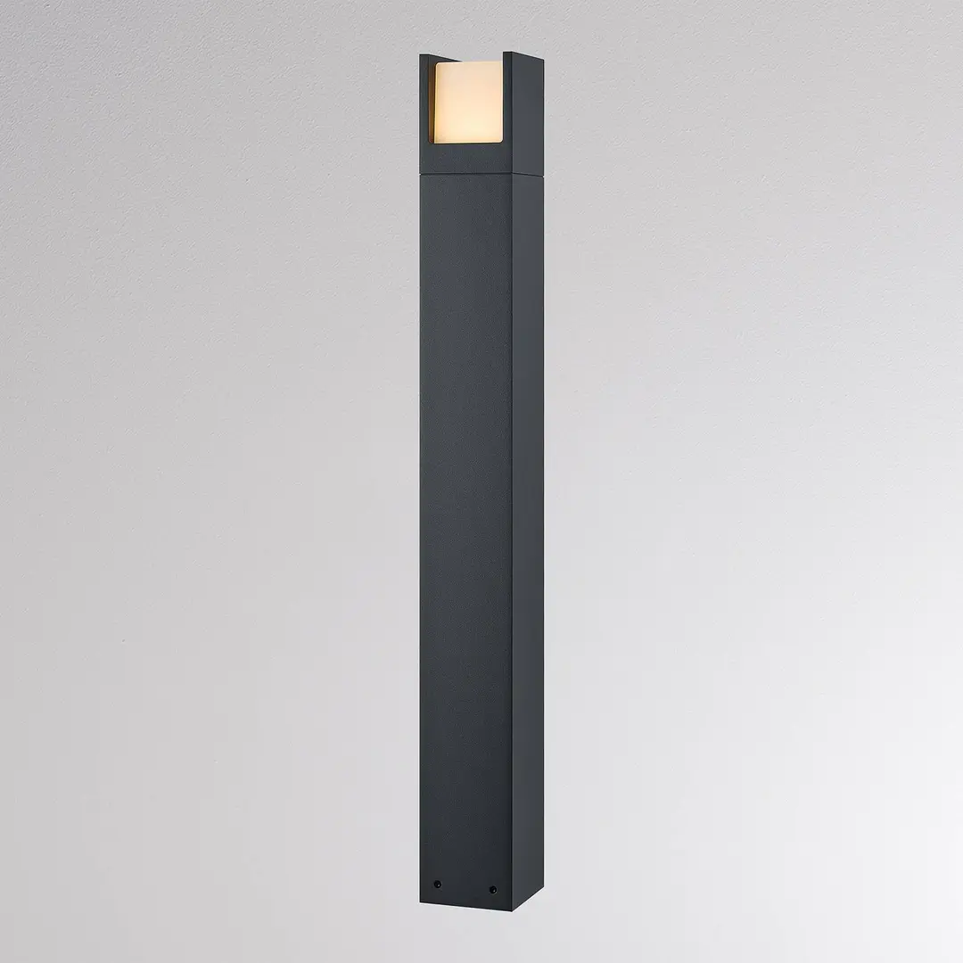 Molto Luce LED-Wegelampe FYNN-U, Höhe 85 cm, anthrazit, CCT IP65 on/off