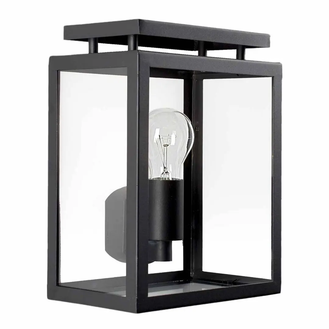 K.S. Verlichting Außenwandleuchte de Vecht, 28 cm, schwarz