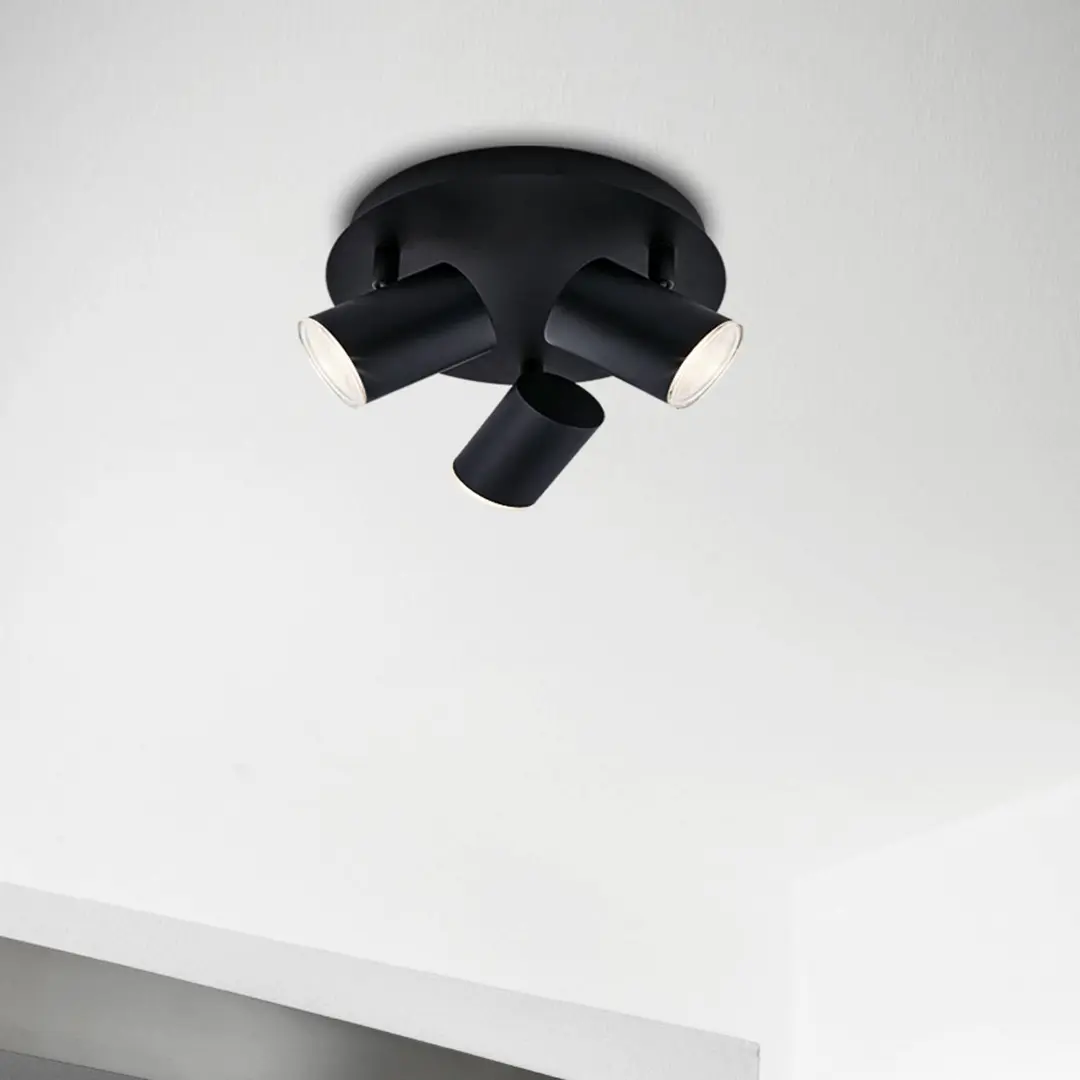 Briloner Deckenspot Banyo Splash GU10 IP44 rund dreiflammig