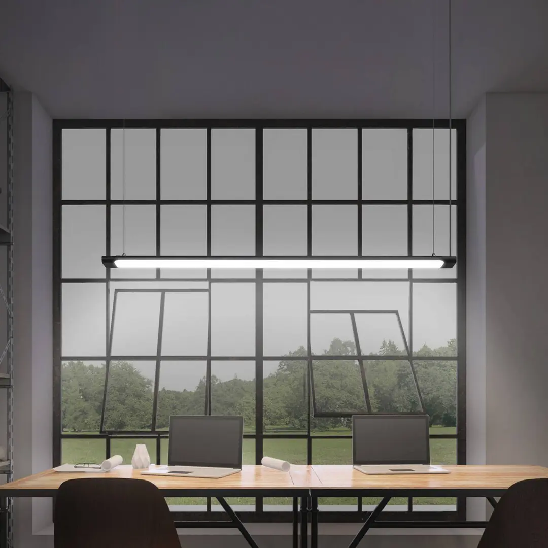 OSRAM LED-Hängeleuchte Office line Slab schwarz 4.000 K DIM