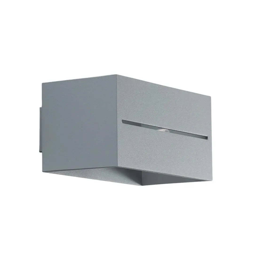 SOLLUX LIGHTING Wandleuchte Aceline, grau, Breite 20 cm, up/down