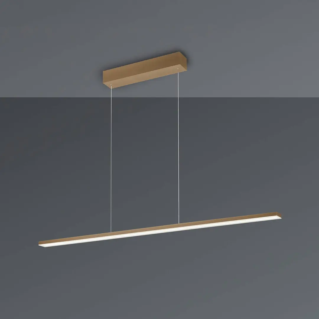 Bopp LED-Hängelampe Baseline 2.0, sandfarben, Länge 119 cm