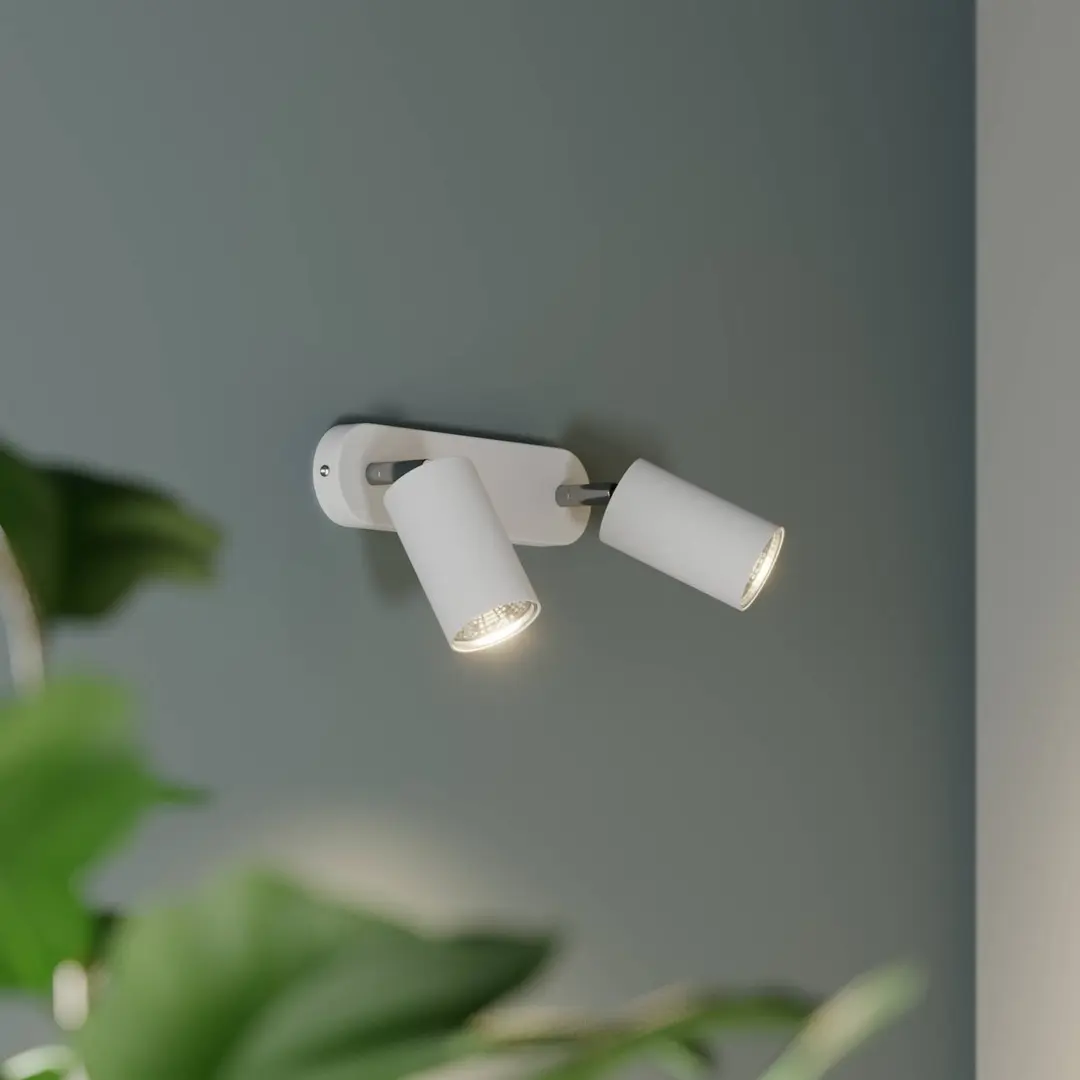 Nowodvorski Lighting Wandstrahler Eye Spot zweiflammig, weiß