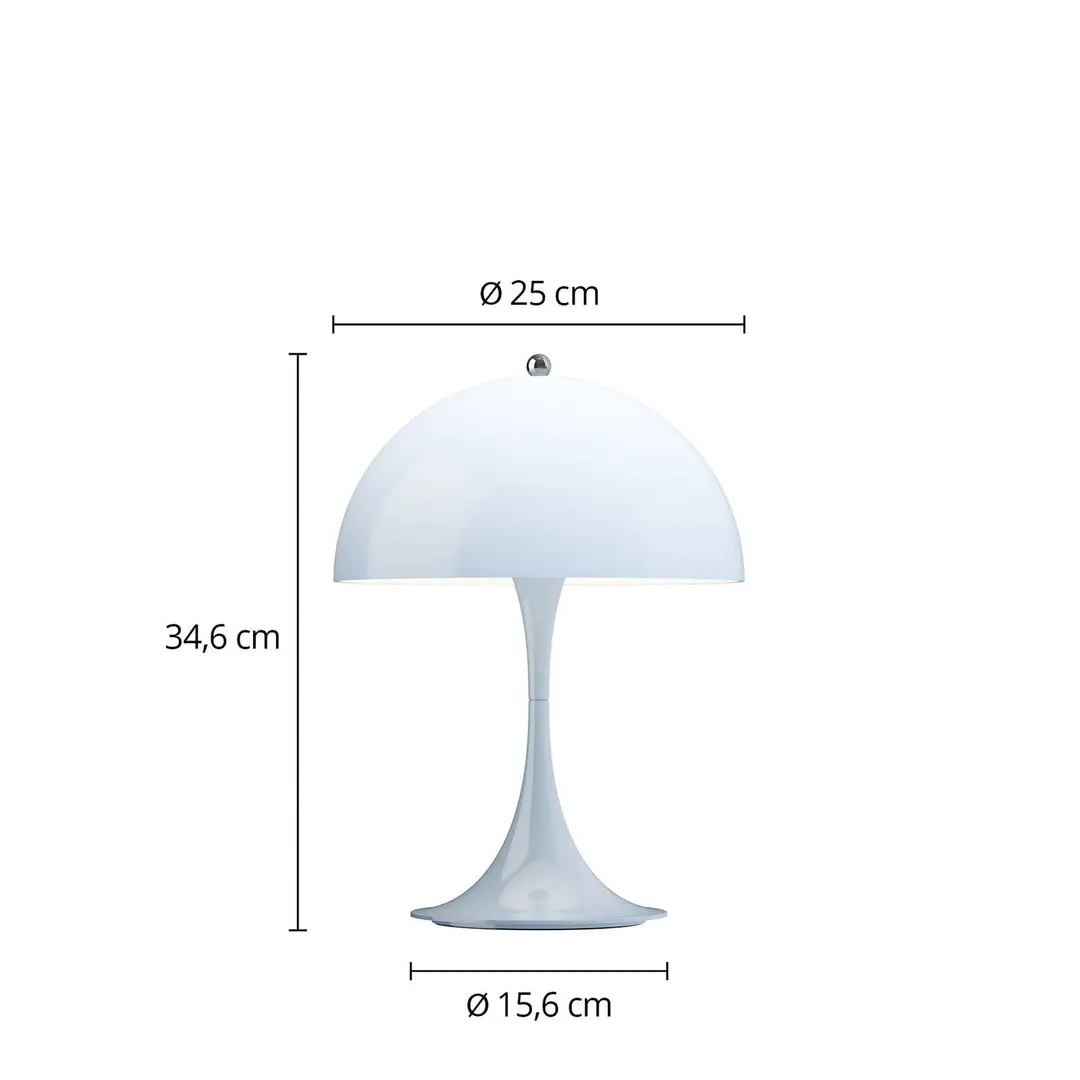 Louis Poulsen Akkulampe Panthella PORTABLE 250 hellblau IP44