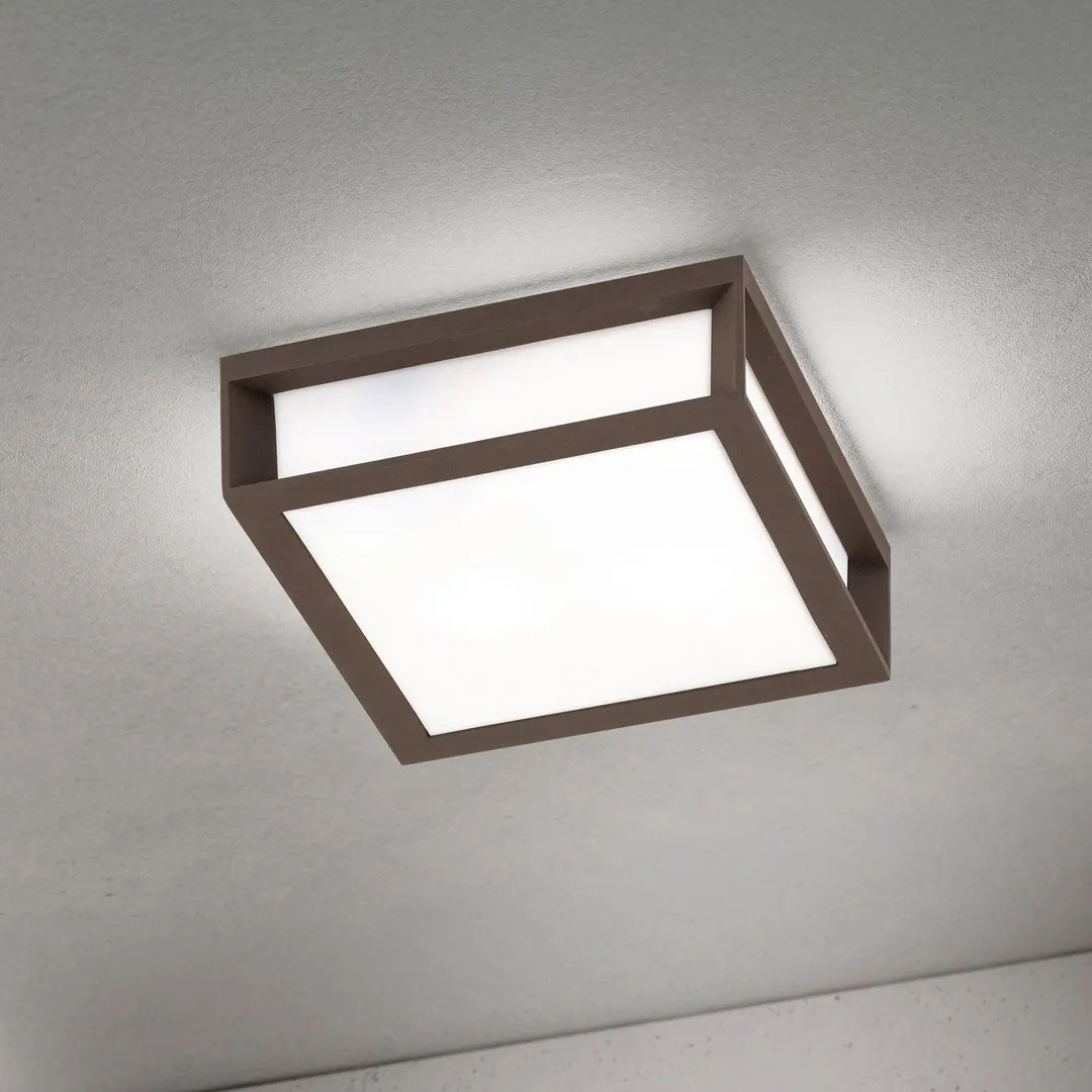 Orion Außenleuchte Henry, corten, Alu-Druckguss, E27, IP44