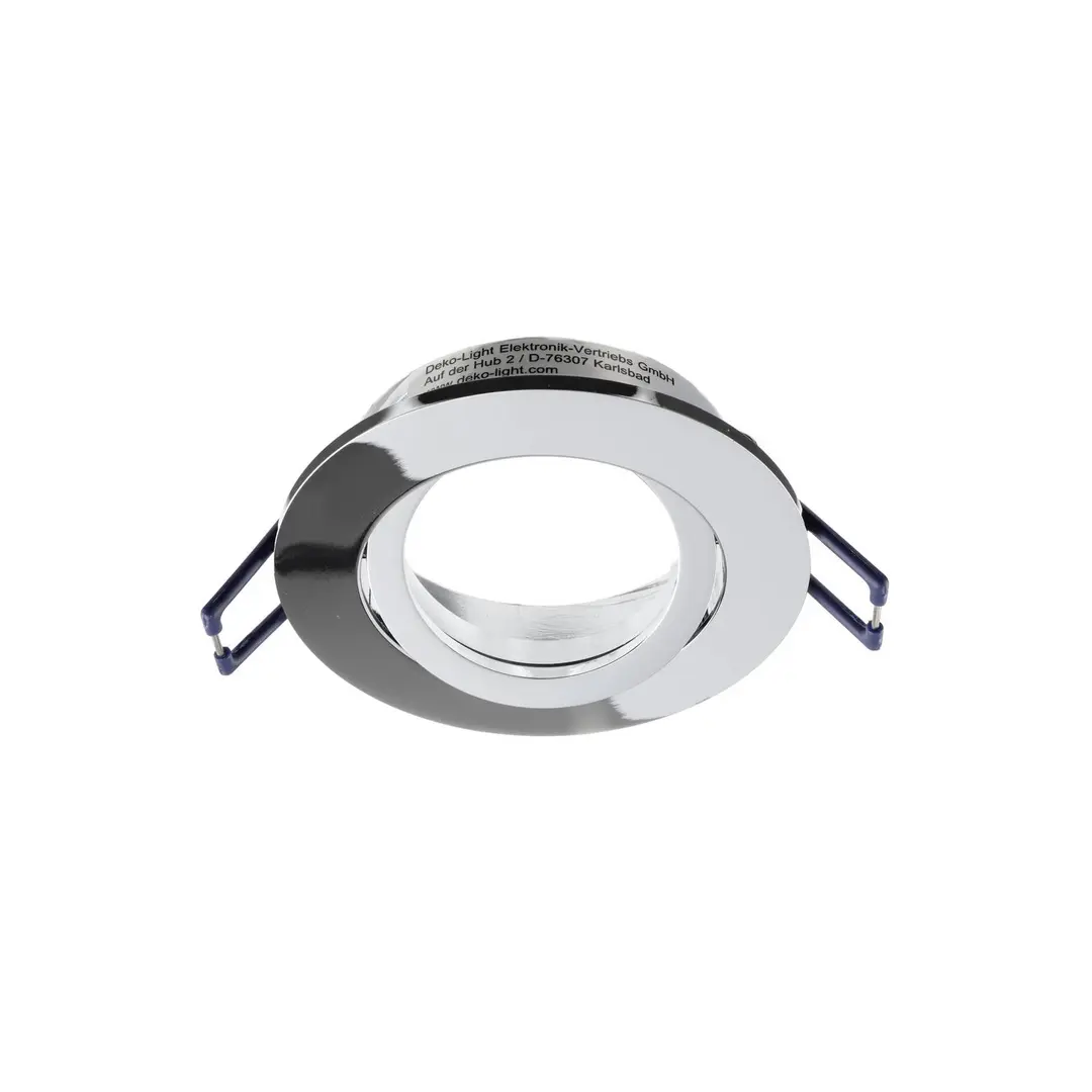Deko-Light Deckeneinbauleuchte Samsola, silber glänzend, Ø 8 cm, Metall