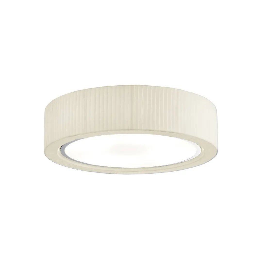Bover LED-Deckenlampe Urban, silber-/cremefarben, Ø 60 cm