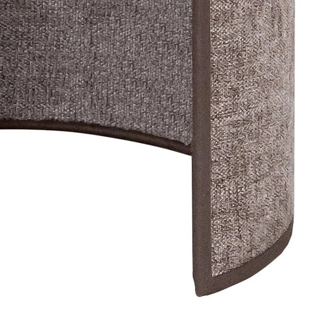 Duolla Wandleuchte Celine, cappuccino, Chenille-Stoff, 24 cm