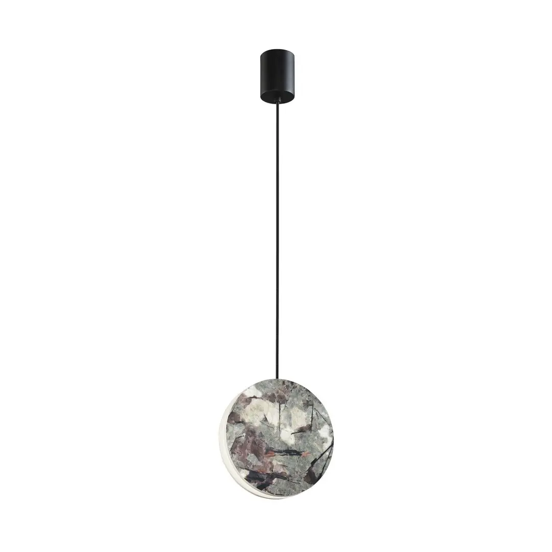 Viokef LED-Hängelampe Anais, grün, Ø 17,5 cm, Kunststein