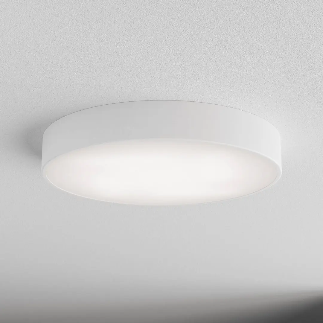 TEMAR LIGHTING Deckenlampe Cleo 500, weiß, Sensor, IP54, Ø 50 cm, Metall