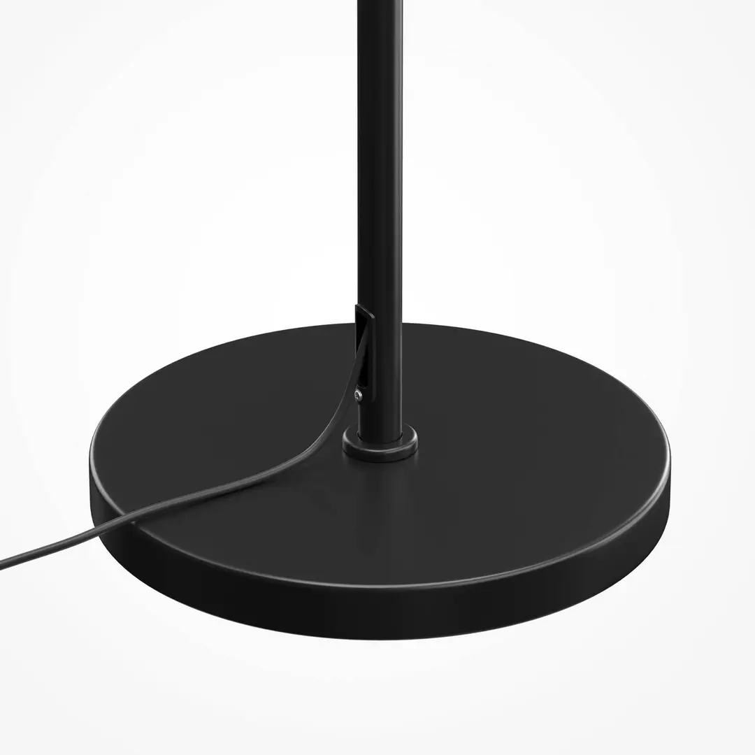 Maytoni Stehlampe Dallas, schwarz/schwarz, Höhe 150 cm 6-flg. Dimmer