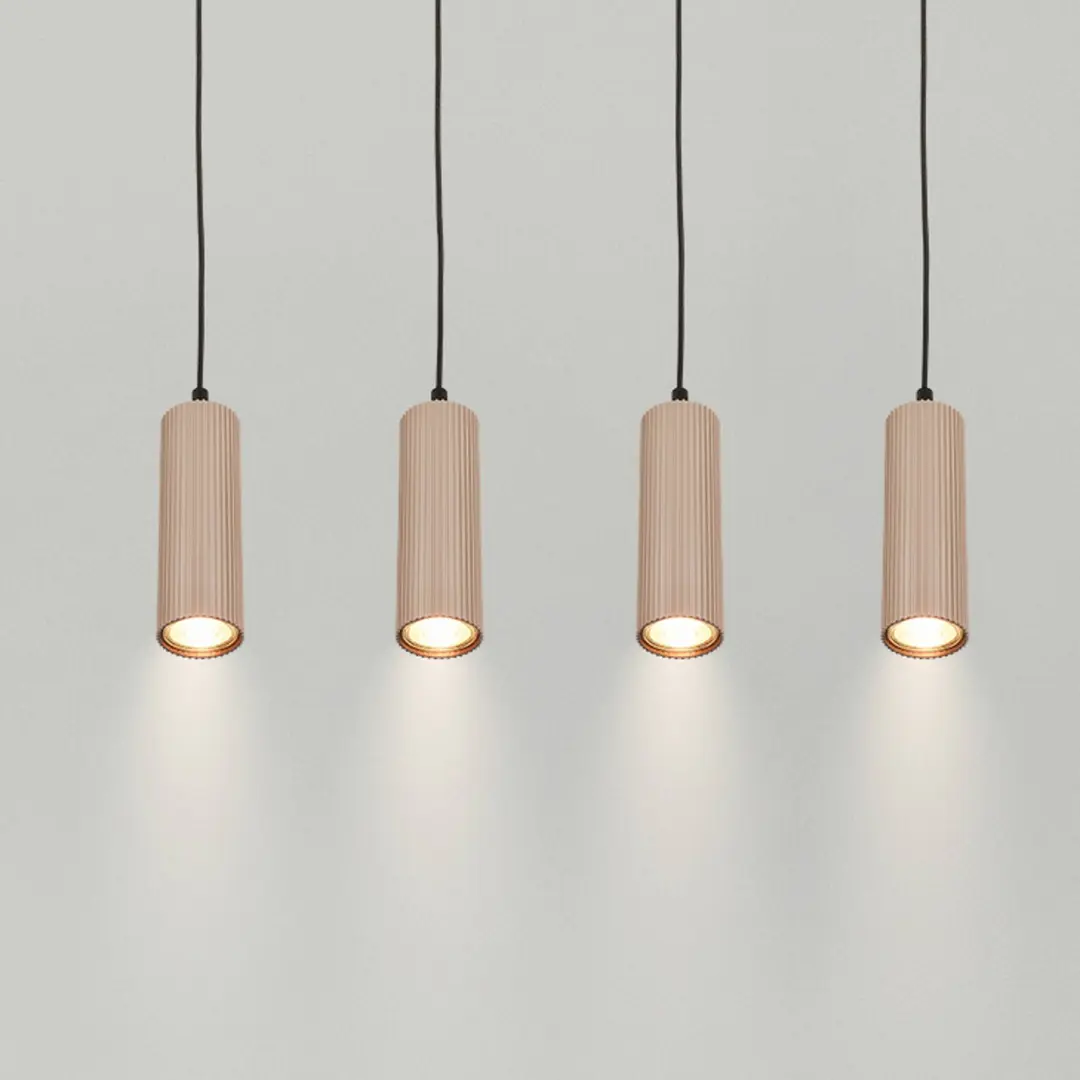 Briloner Hängeleuchte Ida, beige, 4-flammig, Länge 76 cm, GU10
