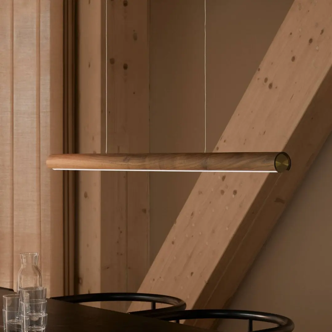 DFTP by Nordlux LED-Hängeleuchte Akeno, Holz, Metall, dimmbar, 3.000 K