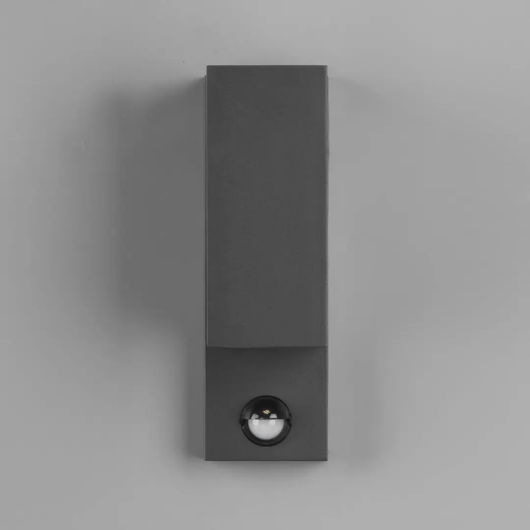 Trio Lighting Außenwandleuchte Roya 2flg Sensor, eckig anthrazit