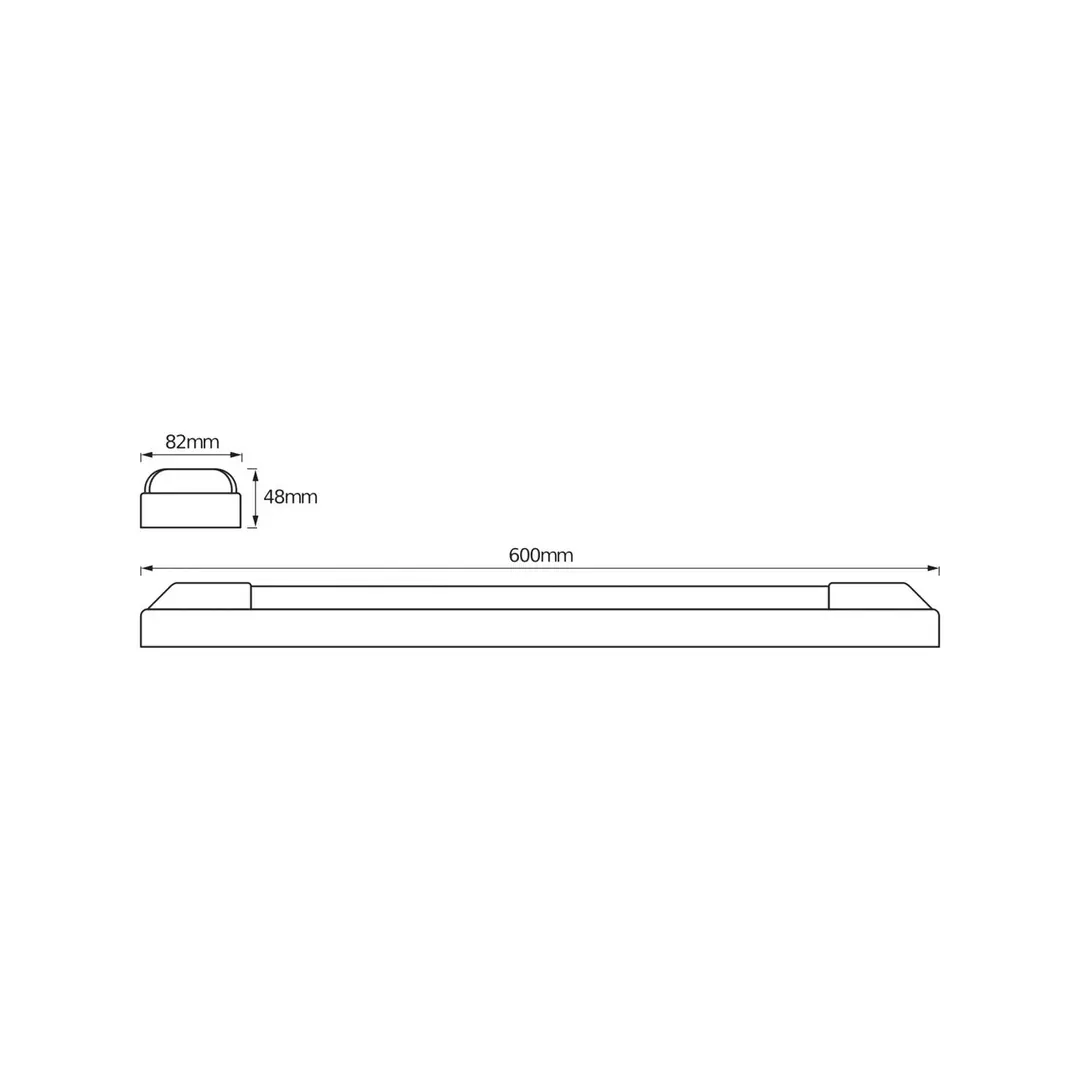 OSRAM LED-Lichtleiste POWER BATTEN, 4.000 K, 60 cm, 2-flg.