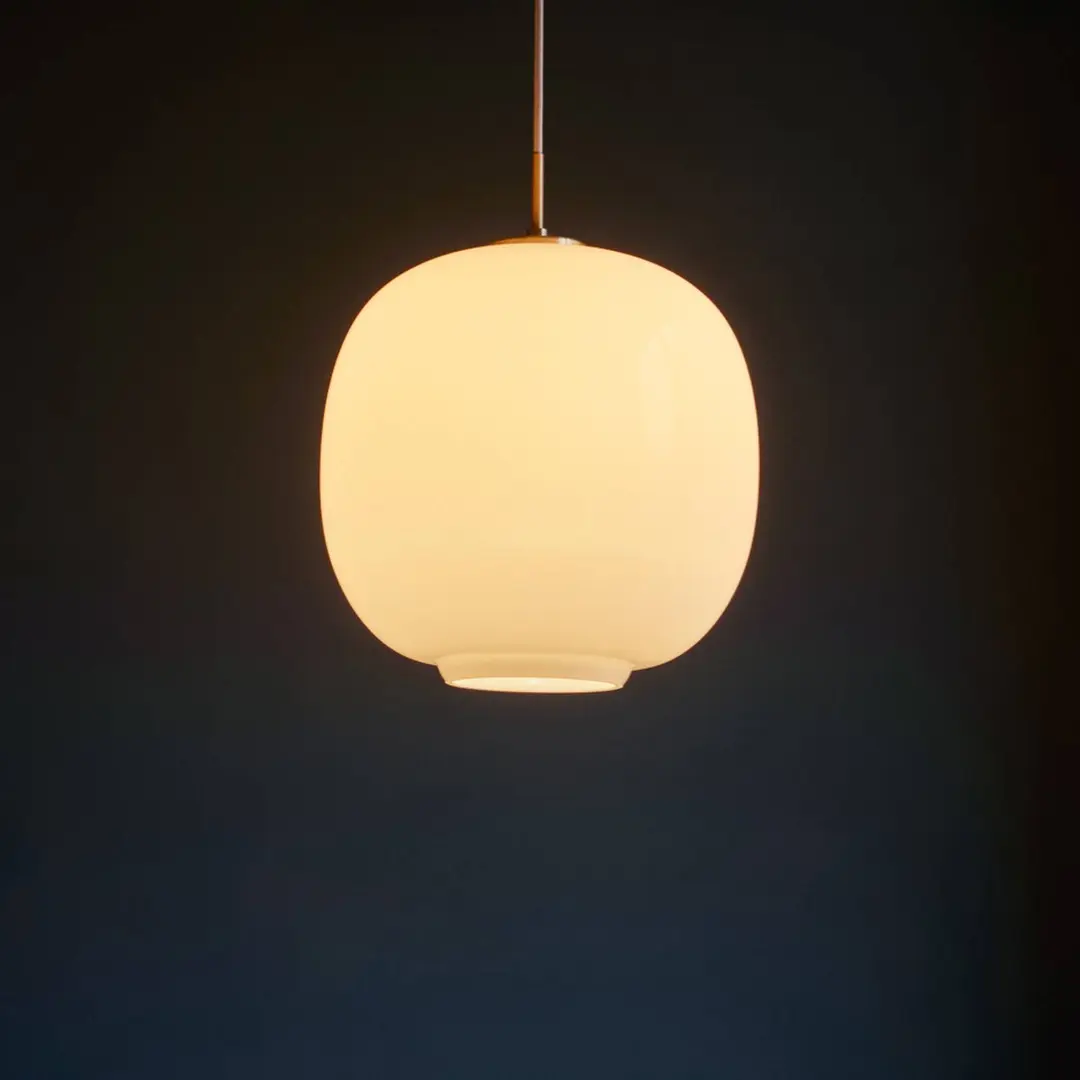 Louis Poulsen Hängelampe VL45 Radiohus, Ø 17,5 cm, weiß