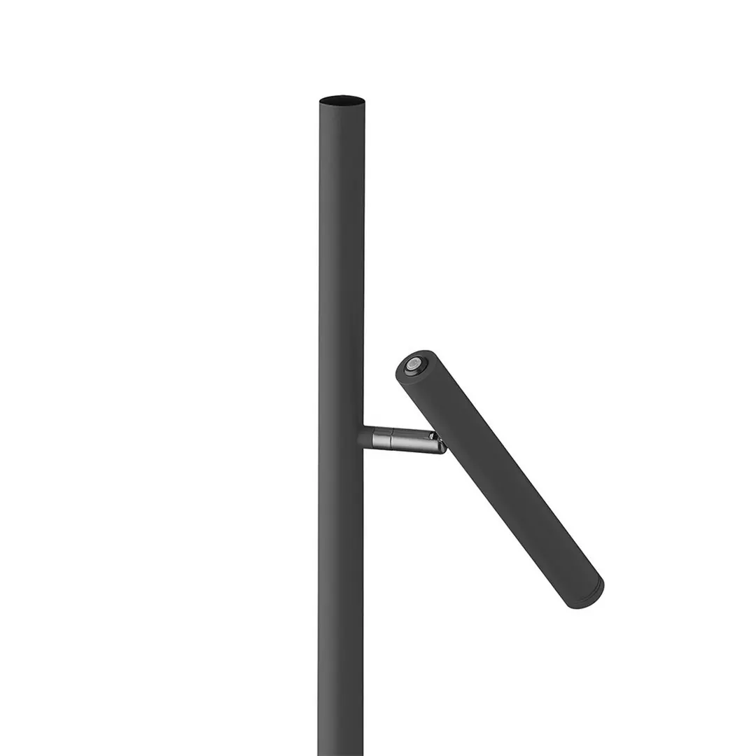 HELL LED-Akku-Stehlampe Streak-B, Höhe 134 cm, schwarz, Metall