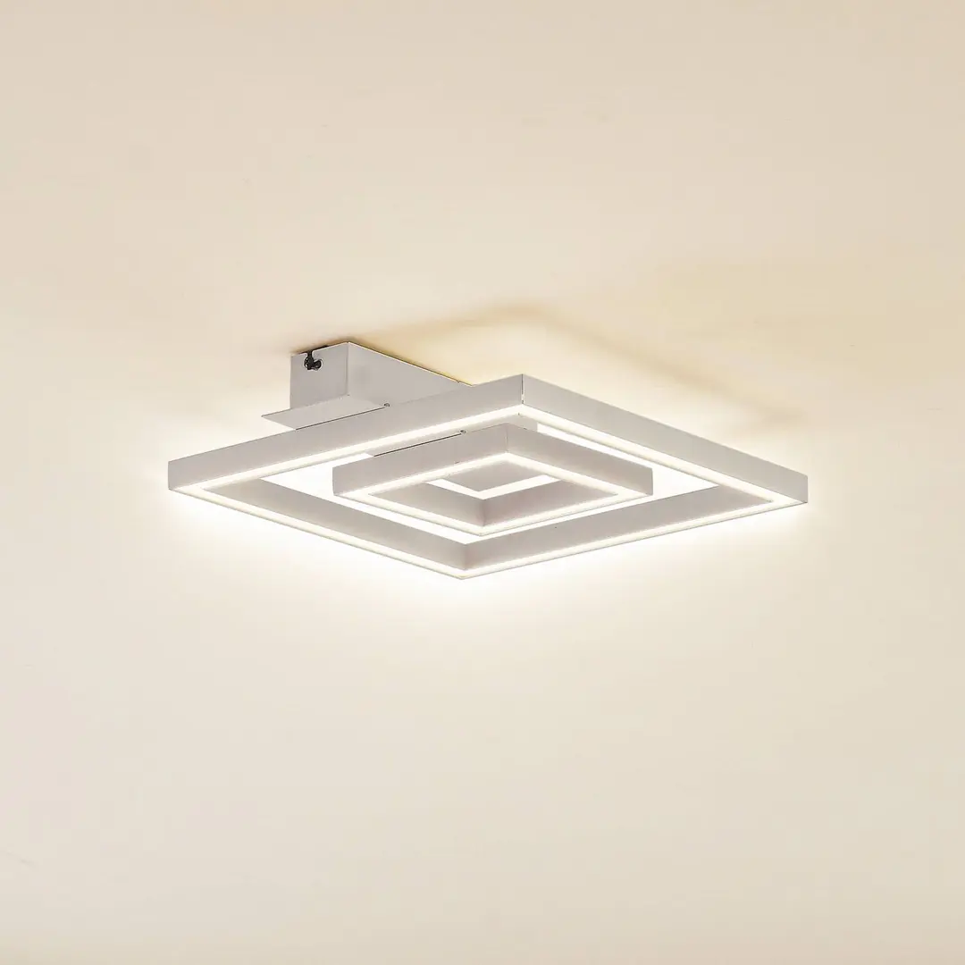 Lindby LED-Deckenleuchte Madamo, weiß, 30 cm, 3000K