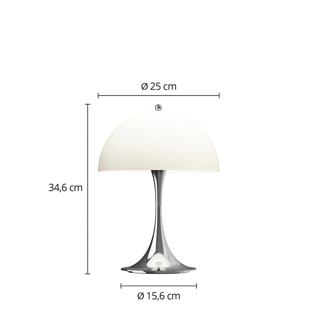 Louis Poulsen Akkulampe Panthella PORTABLE 250 chrom/beige