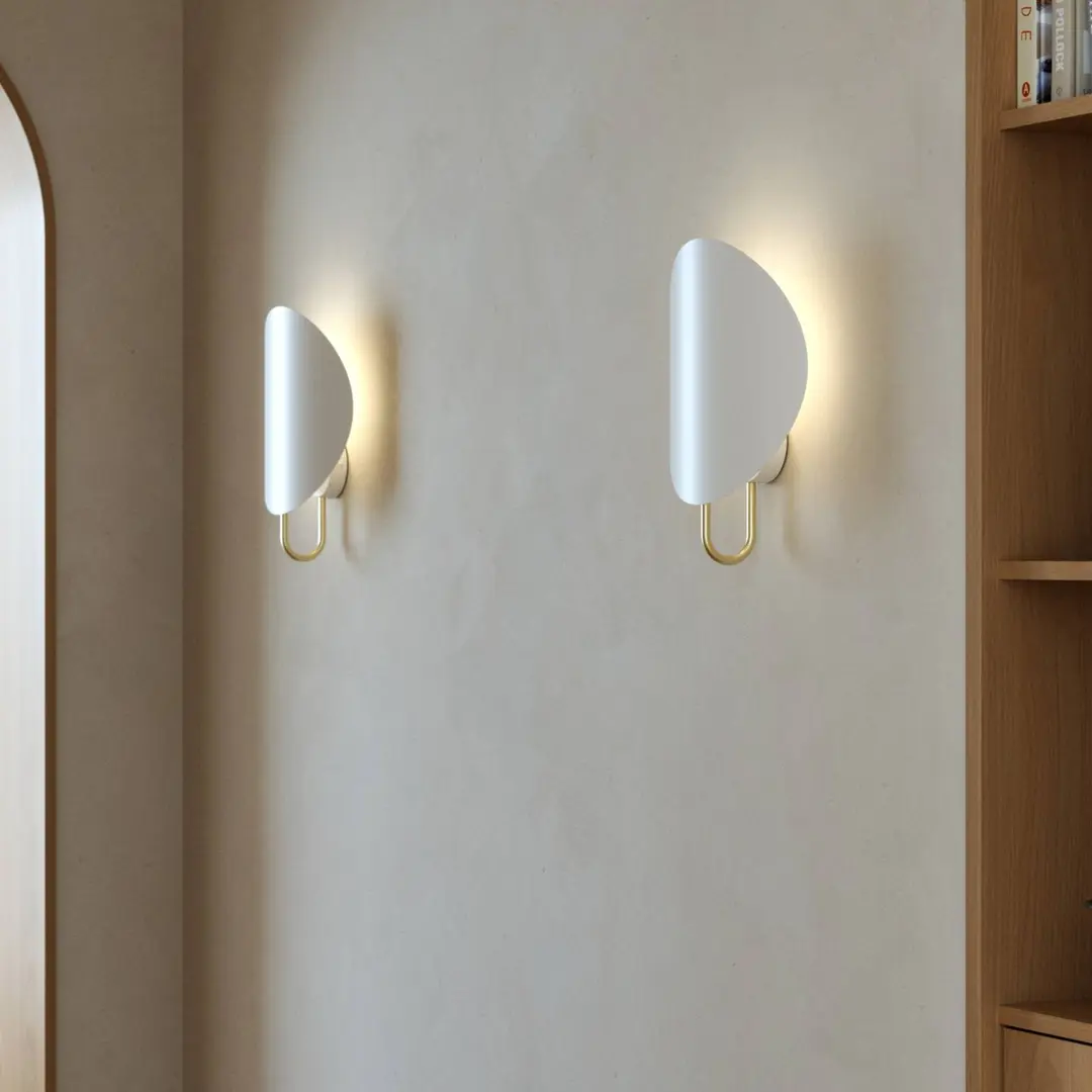 DFTP by Nordlux Wandleuchte Spargo, indirektes Licht, weiß/gold