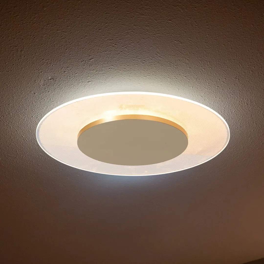 Steinhauer LED-Deckenleuchte Lido, goldfarben, Ø 28 cm