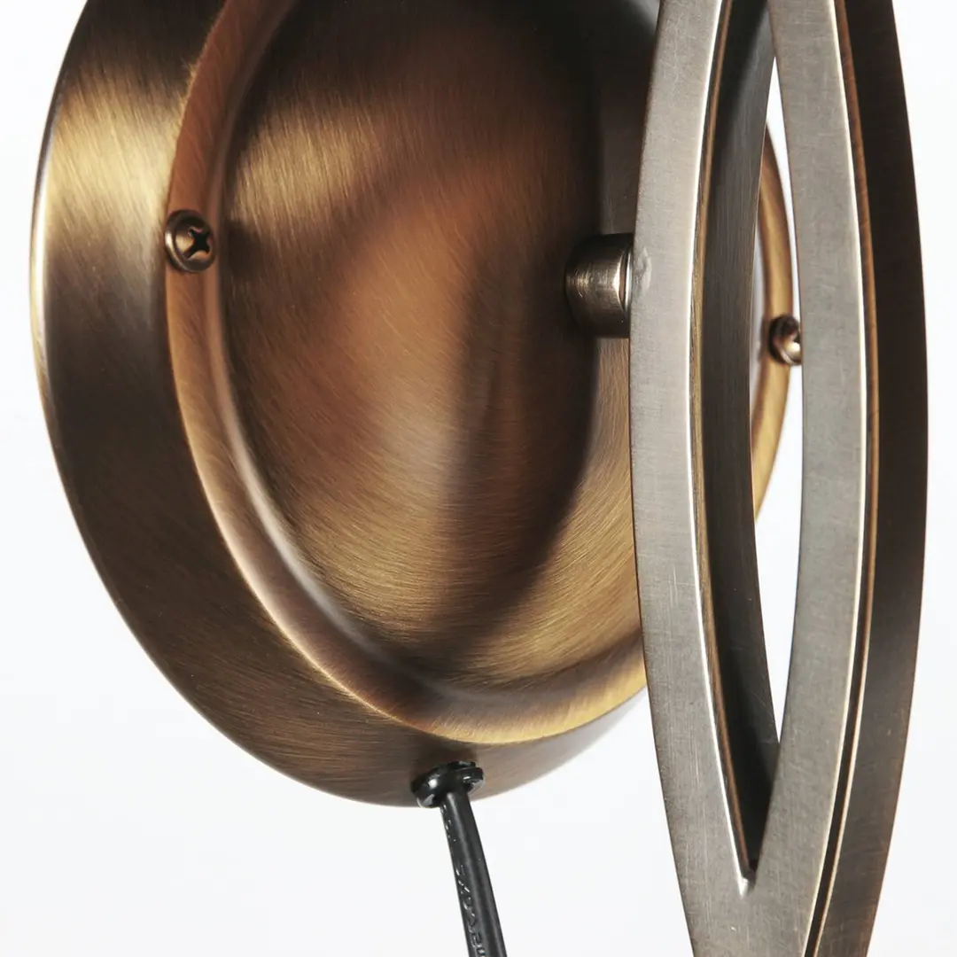 Steinhauer Wandleuchte Anthea, bronze, creme, Metall, Glas, E27