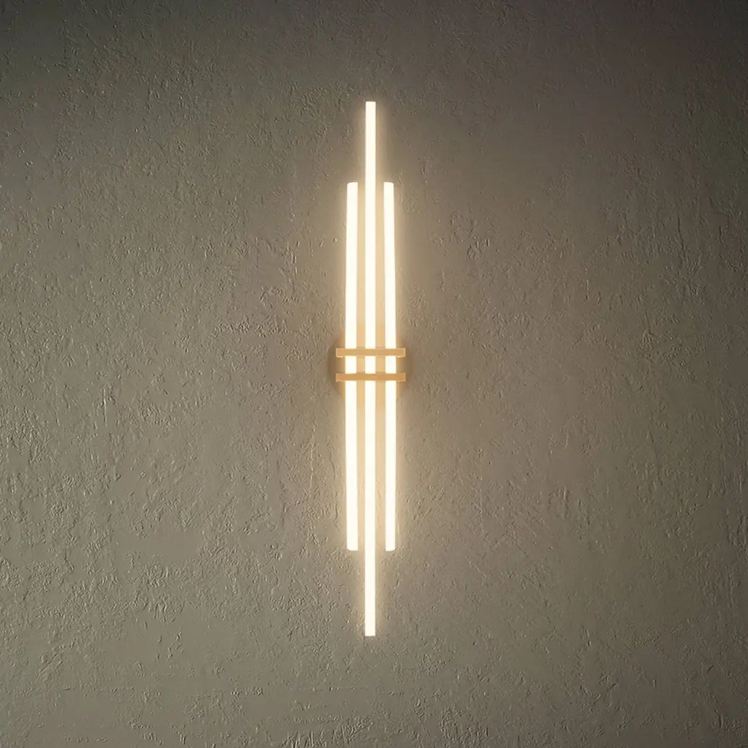 Briloner LED-Deckenlampe Tinka, holzfarben/schwarz, Länge 98 cm