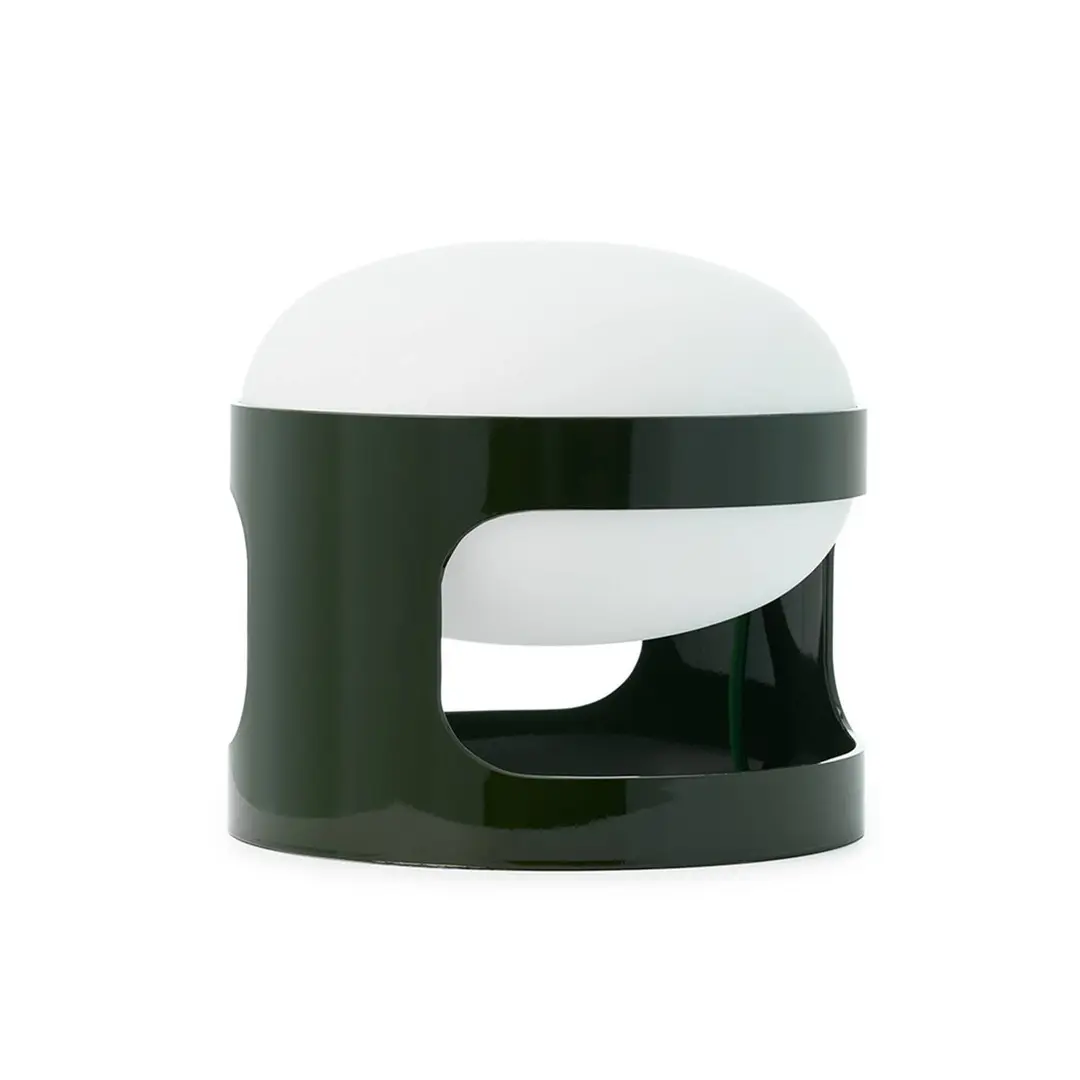 Kartell Tischleuchte KD28, waldgrün, Ø 25 cm, E14-LED