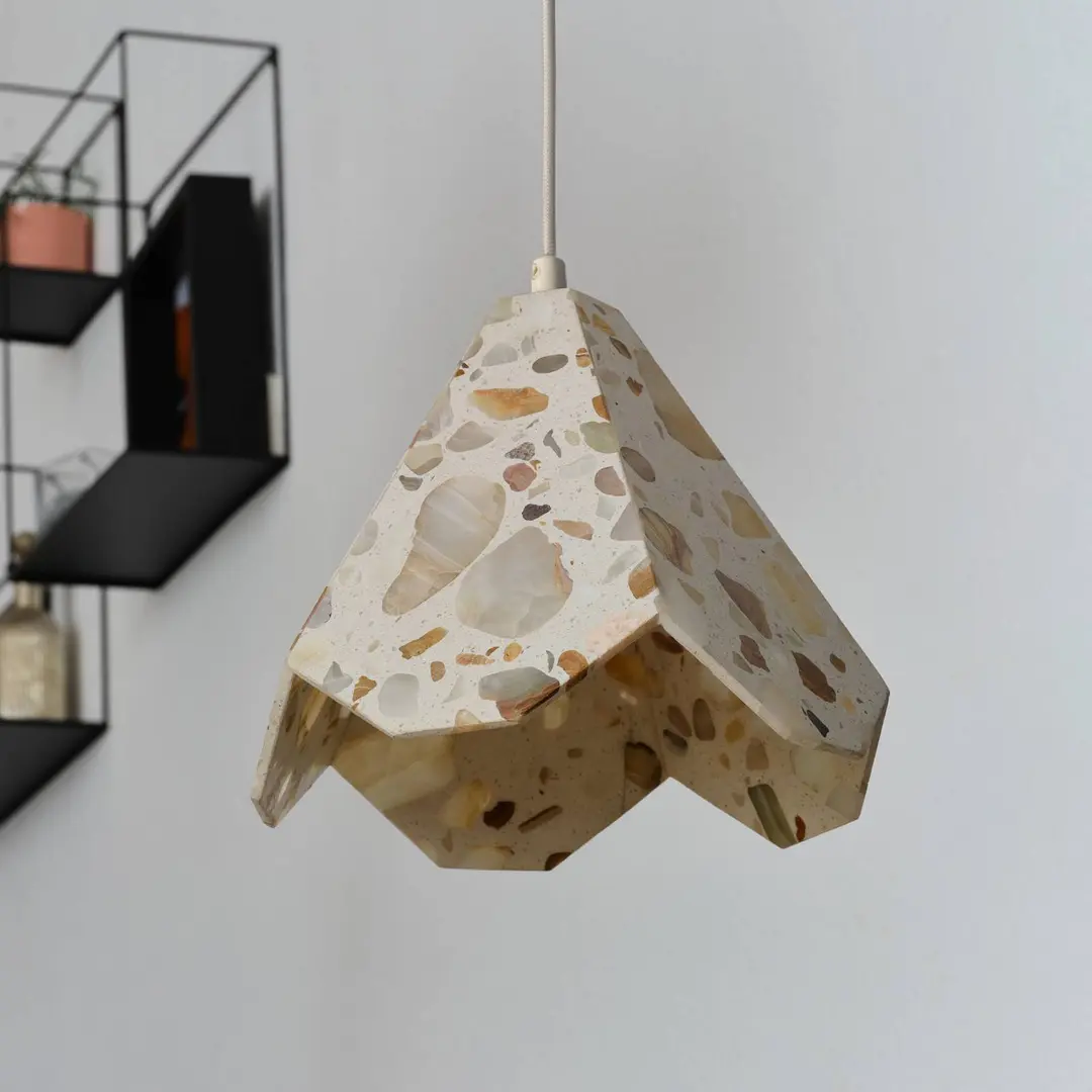 OSRAM Hängelampe Decor Gleam Flower, Terrazzo, beige, E27