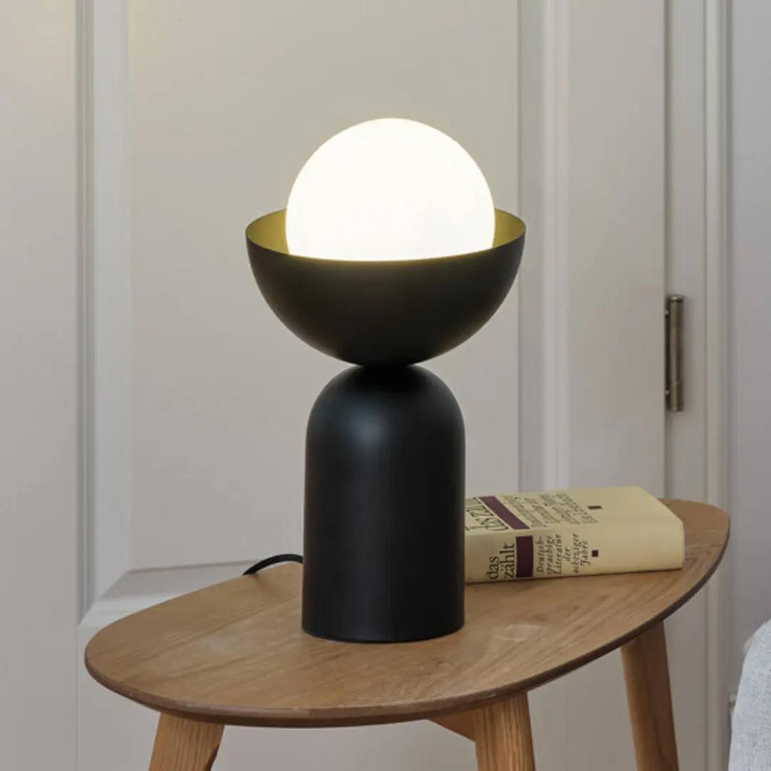 OSRAM Tischleuchte Decor Bowl, schwarz, Stahl, E14