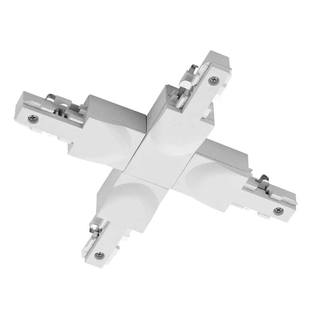 Trio Lighting X-Verbinder DUOline 2-Phasen-Schiene, weiß matt