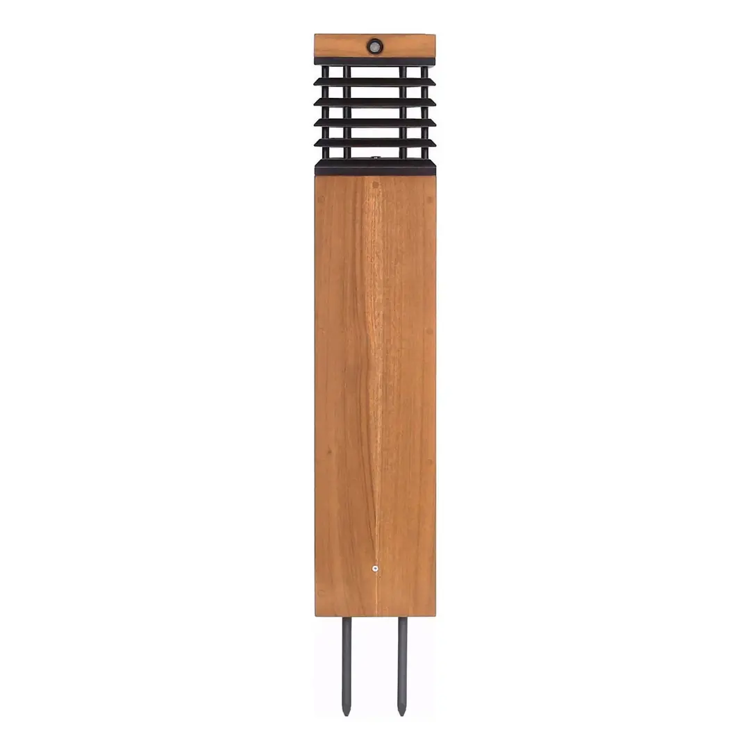 Les Jardins LED-Solarwegeleuchte Tekura, teak/grau, 75 cm