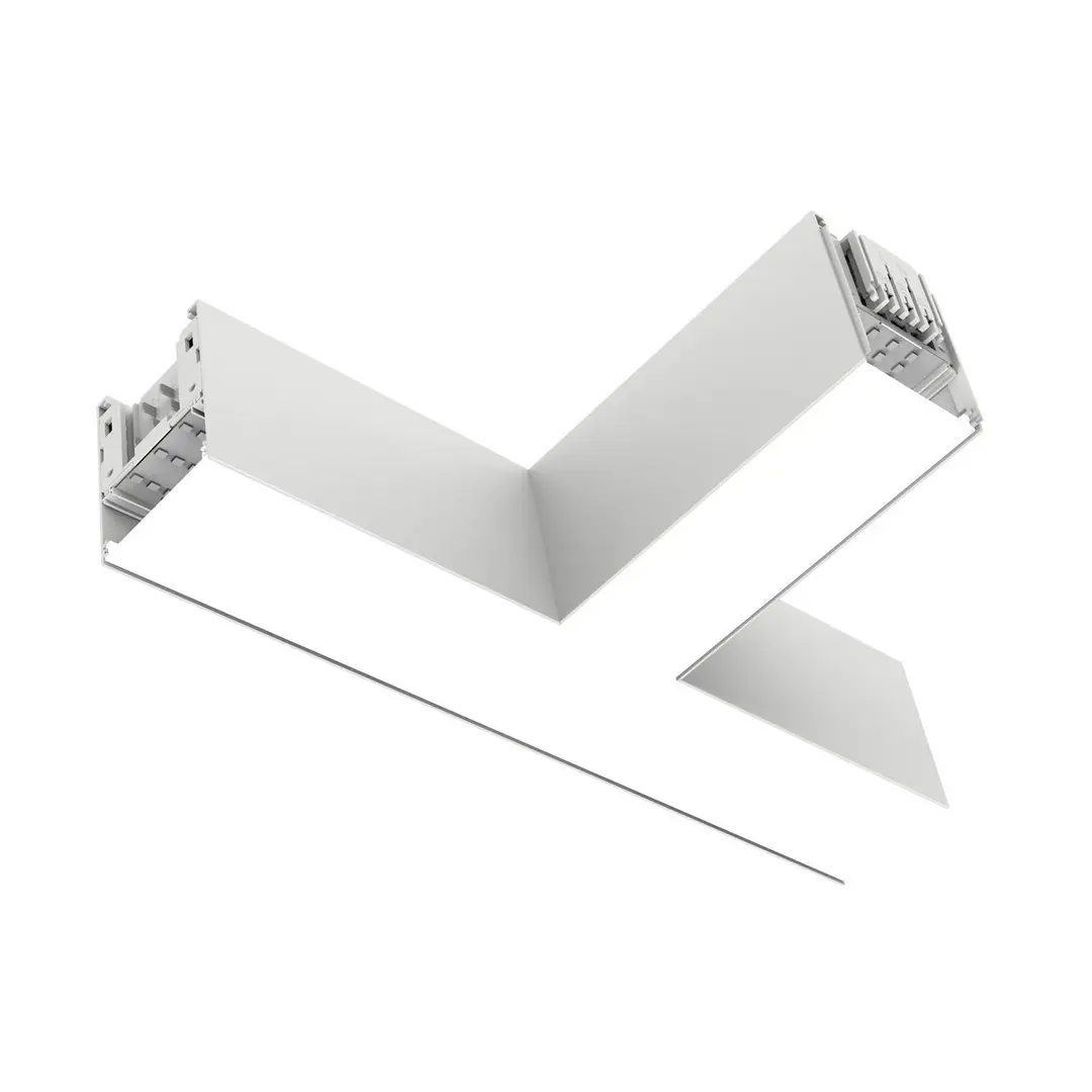 The Light Group SLC LED-Eckmodul Click T, AC, Anschluss rechts, weiß