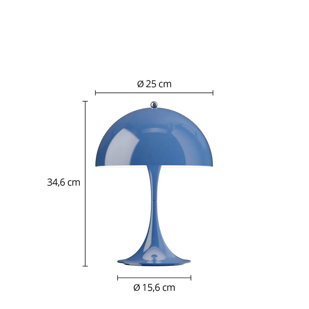 Louis Poulsen Akkulampe Panthella PORTABLE 250 indigoblau