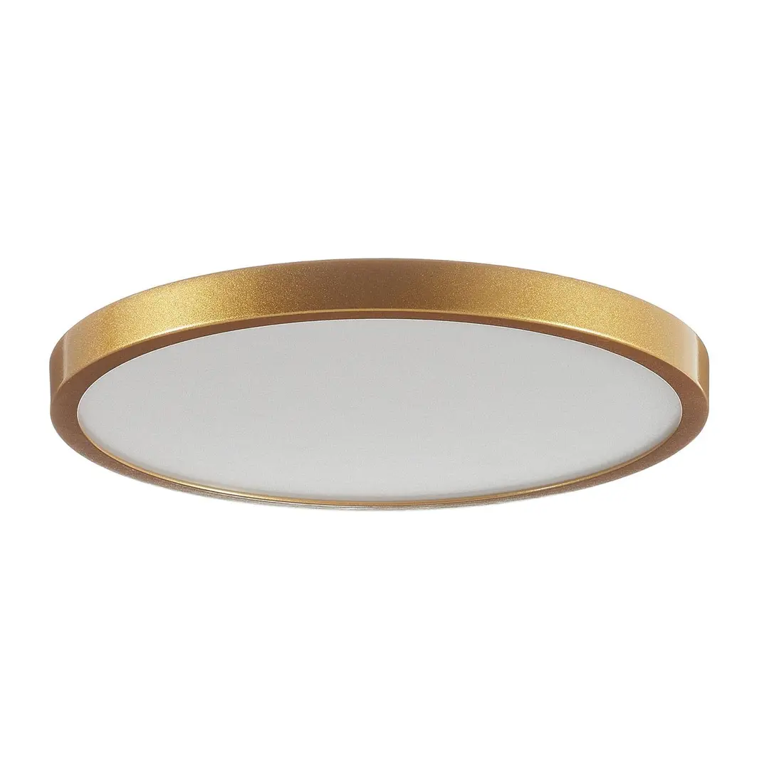 Orion LED-Deckenleuchte Vika, rund, gold matt, Ø 30cm