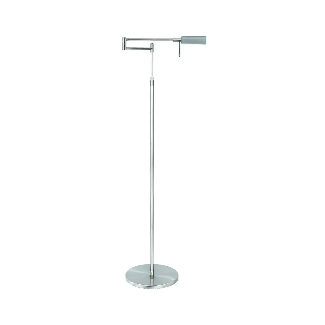 Highlight LED-Stehlampe New Bari, nickel, Höhe 139 cm, Metall, Dimmer