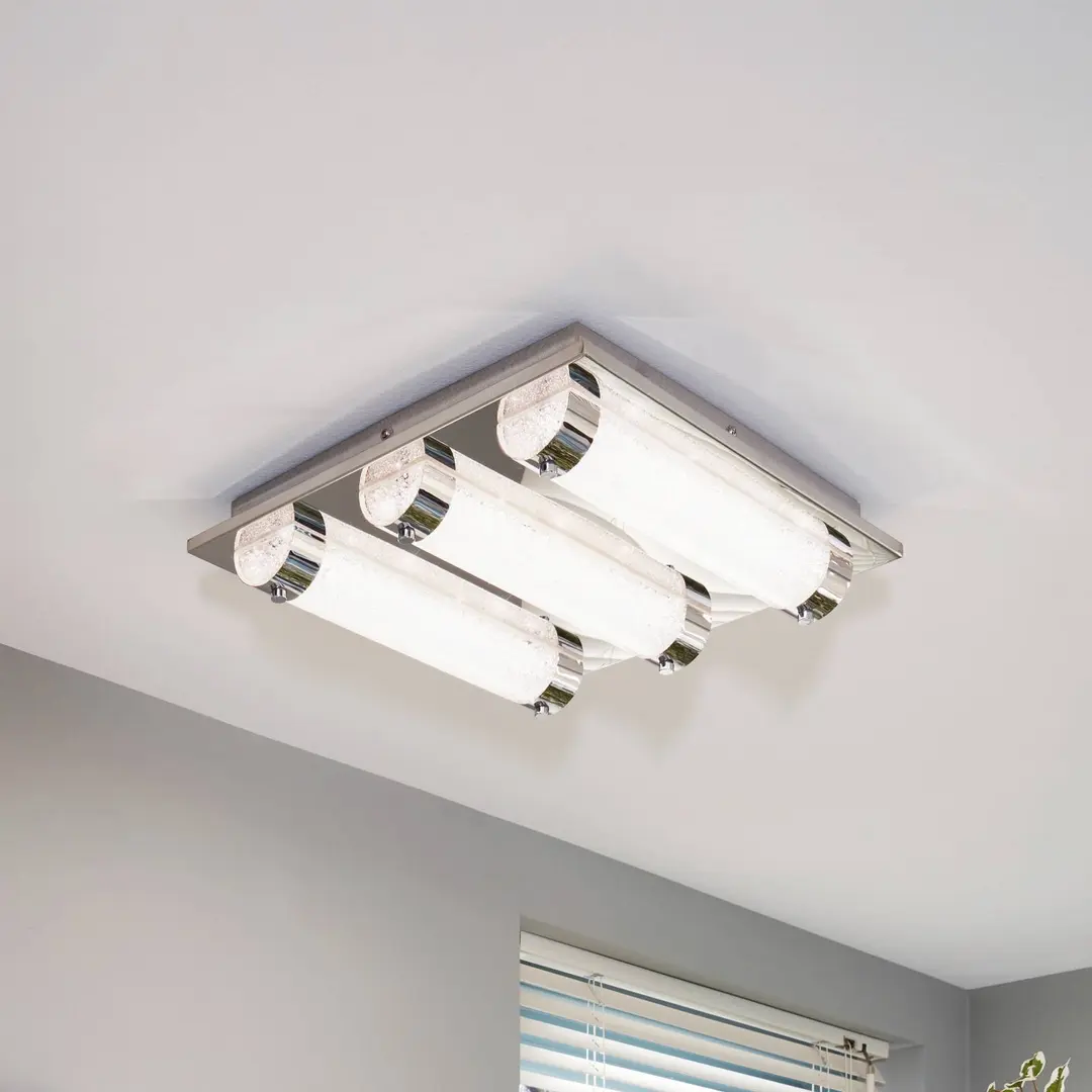 EGLO LED-Deckenleuchte Tolorico, 35 cm quadratisch